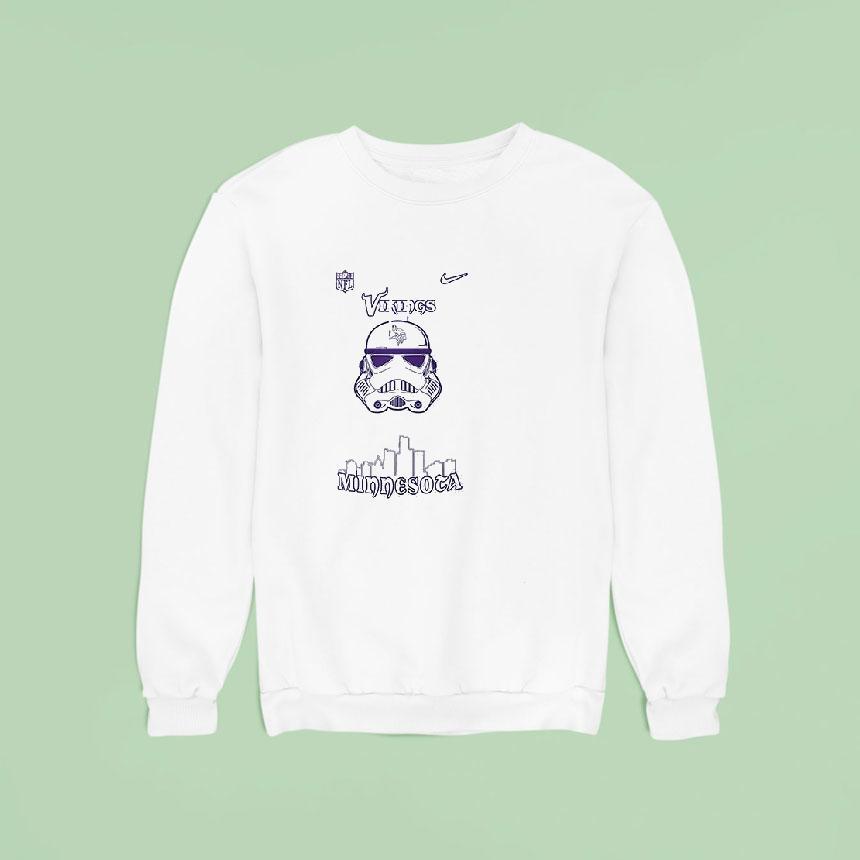 Minnesota Vikings X Storm Trooper Logo Sweatshirt Minnesota Vikings X Storm Trooper Logo Sweatshirt