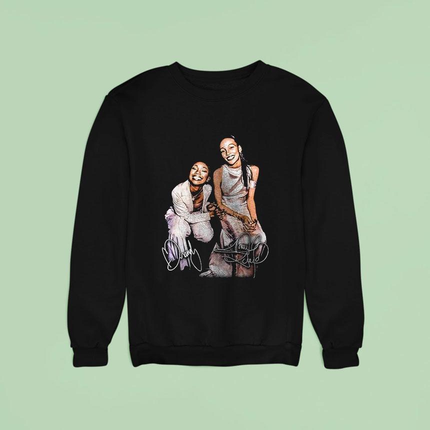 Monica And Brandy Graphic Signature Sweatshirt Monica And Brandy Graphic Signature Sweatshirt
