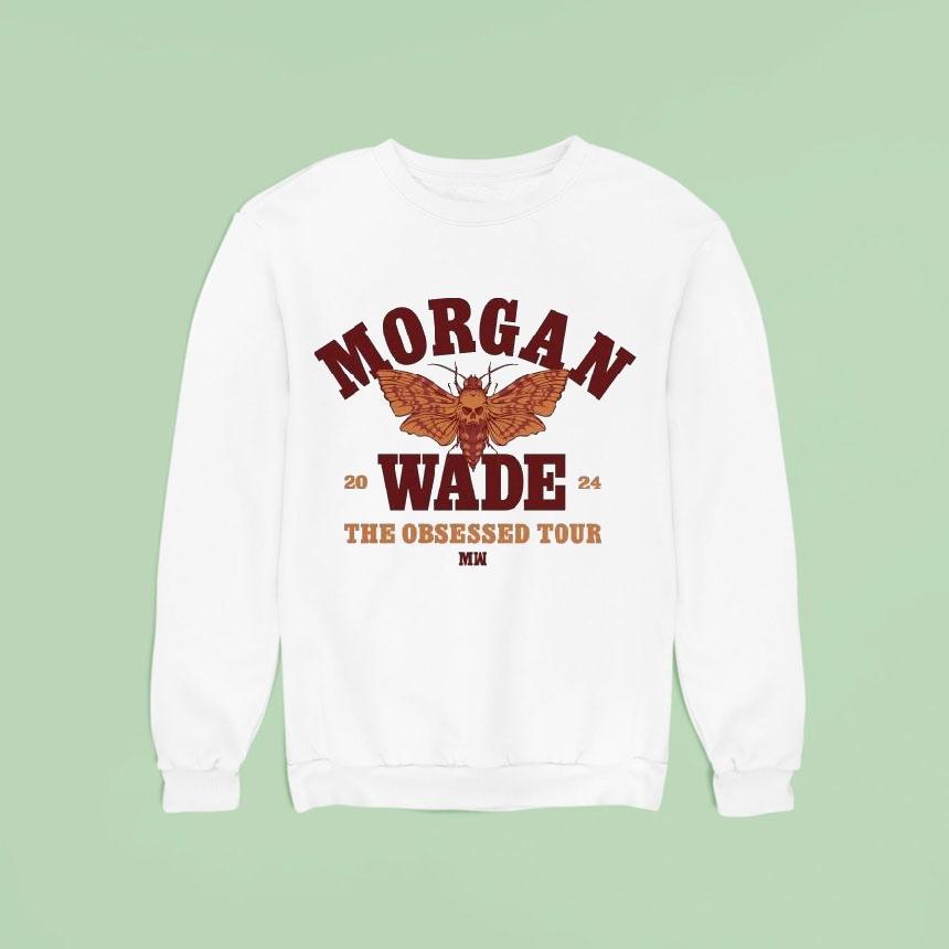 Morgan Wade The Obsessed Tour Skull Moth Sweatshirt Morgan Wade The Obsessed Tour Skull Moth Sweatshirt
