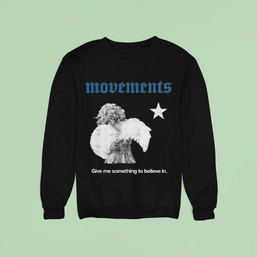 Movement Something To Believe In Angel Graphic Sweatshirt Movement Something To Believe In Angel Graphic Sweatshirt
