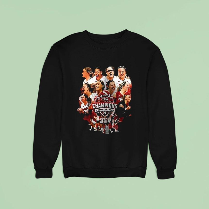 Nebraska Cornhuskers Big Champions Team Graphic Sweatshirt Nebraska Cornhuskers Big Champions Team Graphic Sweatshirt