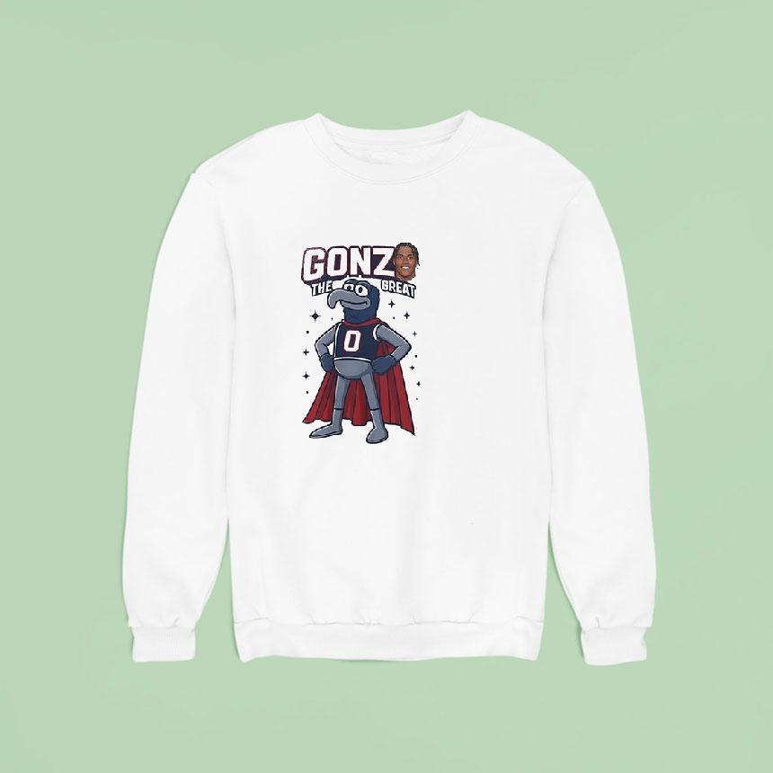 New England Patriots Christian Gonzalez Gonzo The Great Masco Sweatshirt New England Patriots Christian Gonzalez Gonzo The Great Masco Sweatshirt