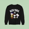 New York Yankees X Charlie Brown Snoopy And Woodstock Sweatshirt