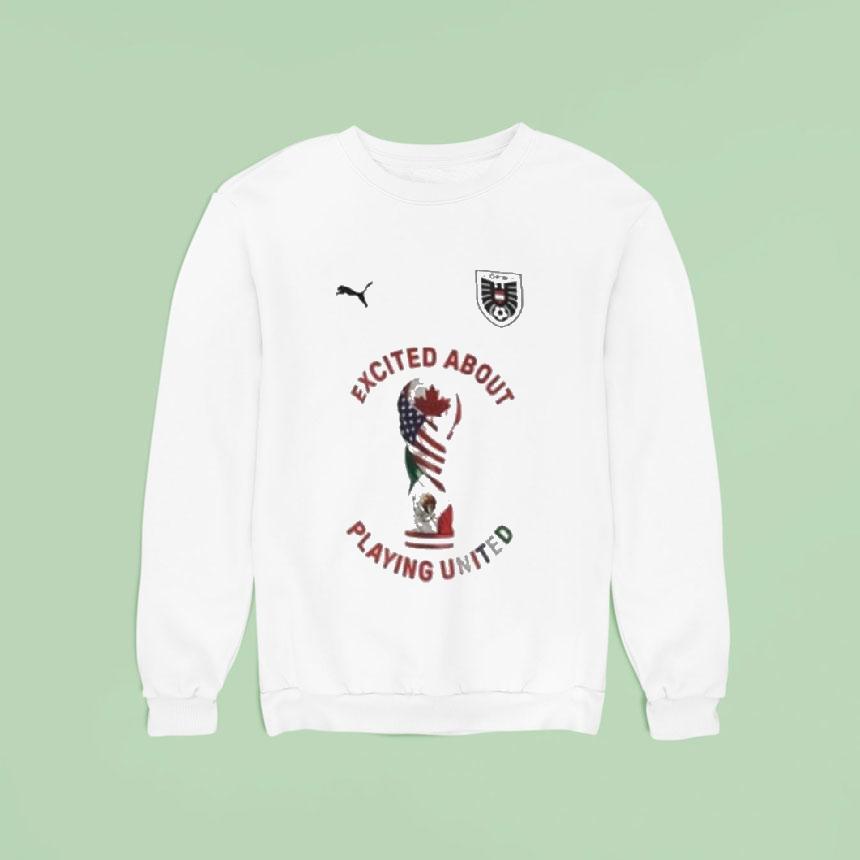 Ofb Excited About Playing United Football Puma Sweatshirt Ofb Excited About Playing United Football Puma Sweatshirt