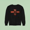 Oregon State Beavers Here To Win Men S College World Series Logo Sweatshirt