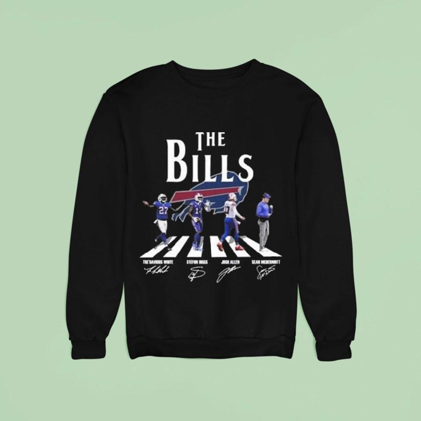 Original The Buffalo Bills Thank You For The Memories Abbey Road Signatures Sweatshirt Original The Buffalo Bills Thank You For The Memories Abbey Road Signatures Sweatshirt