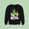 Peanuts Comic Christmas Tree In San Antonio Spurs Graphic Sweatshirt
