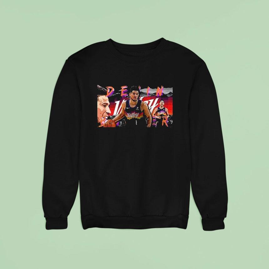 Phoenix Suns Devin Booker Collage Basketball Graphic Retro Sweatshirt Phoenix Suns Devin Booker Collage Basketball Graphic Retro Sweatshirt