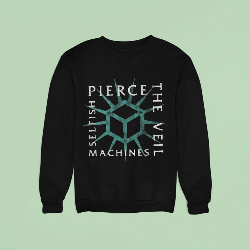 Pierce The Veil Selfish Machines Boxed In Sweatshirt Pierce The Veil Selfish Machines Boxed In Sweatshirt