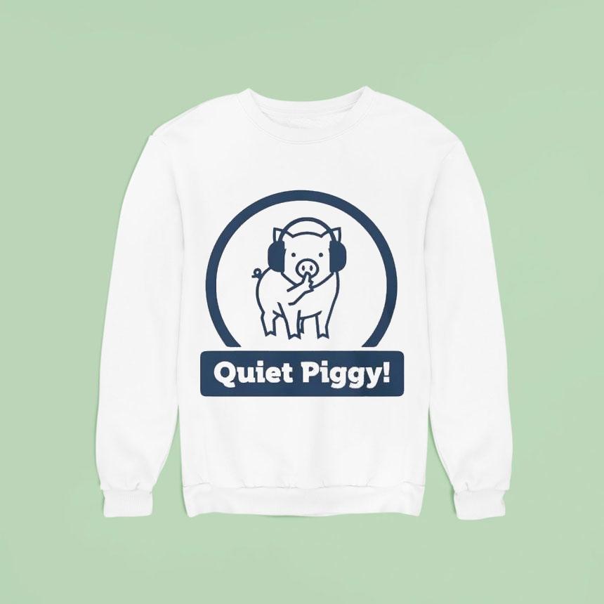 Quiet Piggy Headphone Trump Sweatshirt Quiet Piggy Headphone Trump Sweatshirt