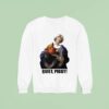 Quiet Piggy Saint Holding Pig Head Anti Trump Sweatshirt