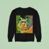 Raccoon Eating Pizza Funny Sweatshirt
