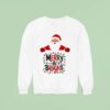 Santa Claus Smiling Christmas Merry And Bright Ligh Sweatshirt