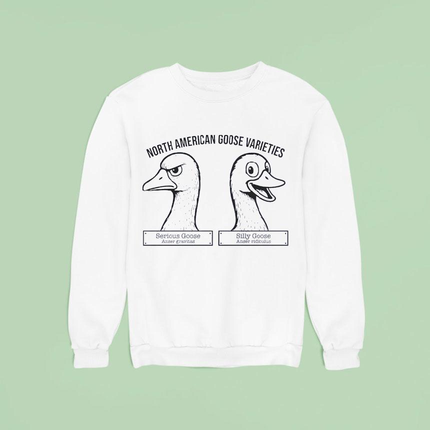 Serious Goose Anser Gravitas Silly Goose Anser Ridiculus North American Goose Varieties Sweatshirt Serious Goose Anser Gravitas Silly Goose Anser Ridiculus North American Goose Varieties Sweatshirt