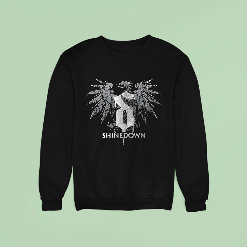 Shinedown Tour Dates Eagle Cres Sweatshirt Shinedown Tour Dates Eagle Cres Sweatshirt
