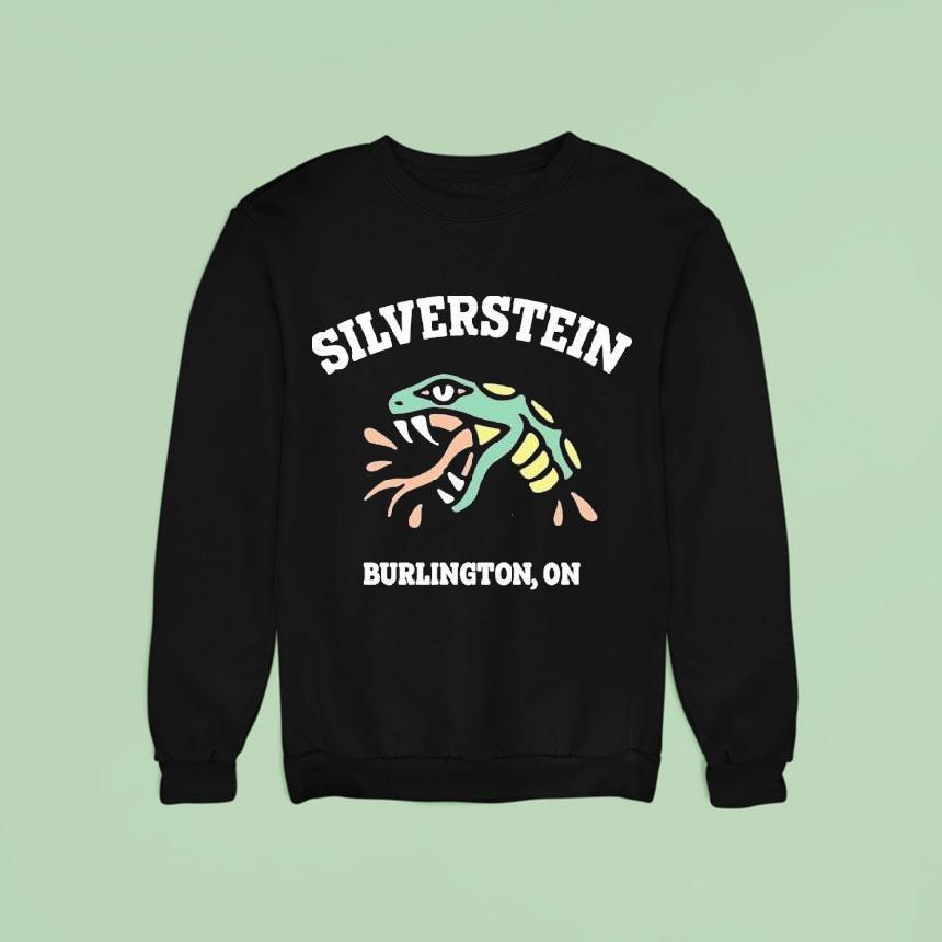 Silverstein Burlington On Est Snake Head Sweatshirt Silverstein Burlington On Est Snake Head Sweatshirt