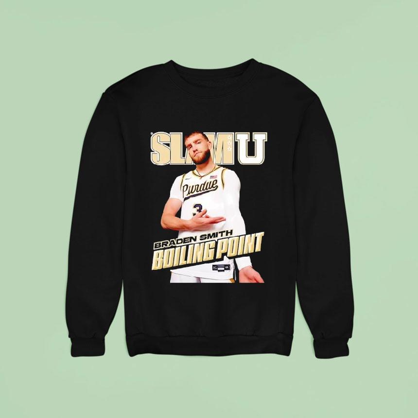 Slamu Braden Smith Boiling Point Purdue Boilermakers Basketball Sweatshirt Slamu Braden Smith Boiling Point Purdue Boilermakers Basketball Sweatshirt