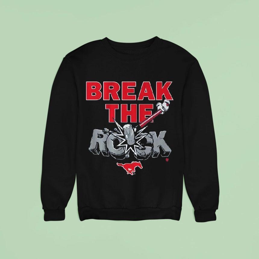 Smu Football Break The Rock Sweatshirt Smu Football Break The Rock Sweatshirt
