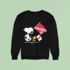 Snoopy And Woodstock X Indiana Hoosiersgameday Go Big Red Sweatshirt