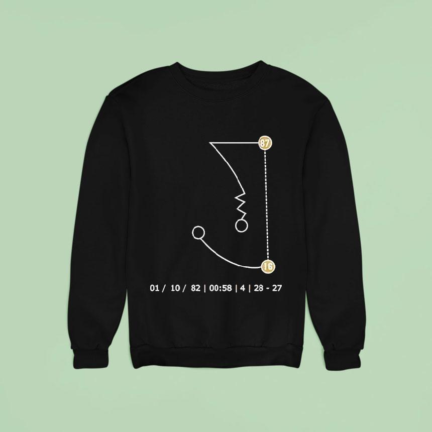 The Catch Joe Montana Dwight Clark Sf Ers Sweatshirt The Catch Joe Montana Dwight Clark Sf Ers Sweatshirt