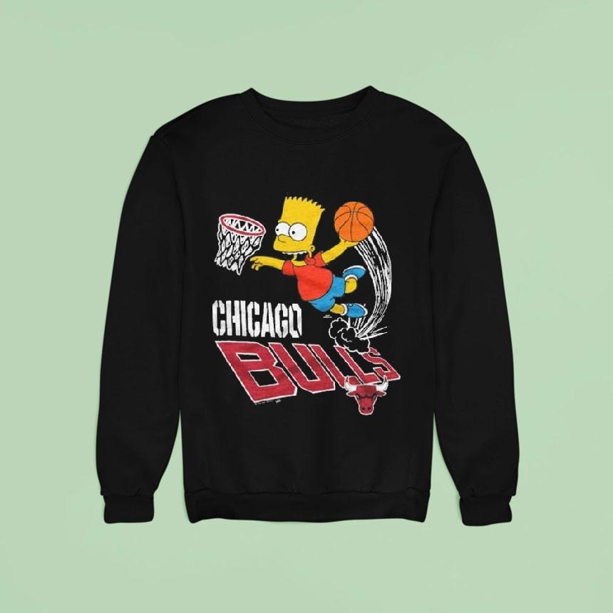 The Simpsons Bart X Chicago Bulls Sweatshirt The Simpsons Bart X Chicago Bulls Sweatshirt