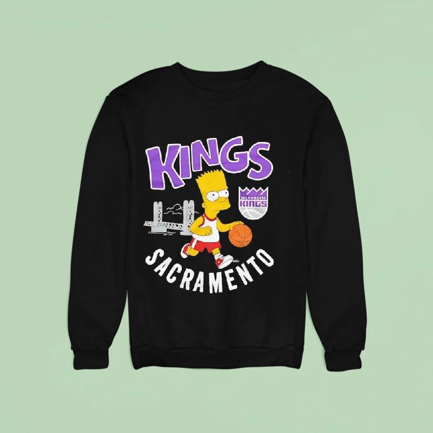 The Simpsons Bart X Sacramento Kings Sweatshirt The Simpsons Bart X Sacramento Kings Sweatshirt