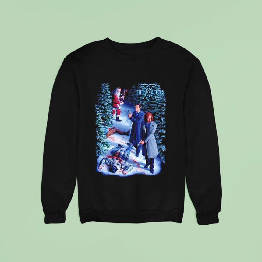 The X Files Psycho Santa Sweatshirt The X Files Psycho Santa Sweatshirt