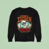 Three Eleven Smoking Skull Raglan Deadhead Forever Graphic Sweatshirt