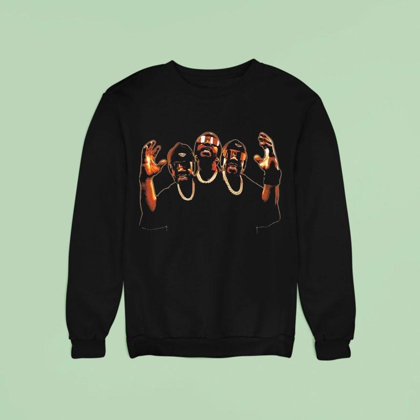 Three Mafia Juicy J Head On Swivel Sweatshirt Three Mafia Juicy J Head On Swivel Sweatshirt