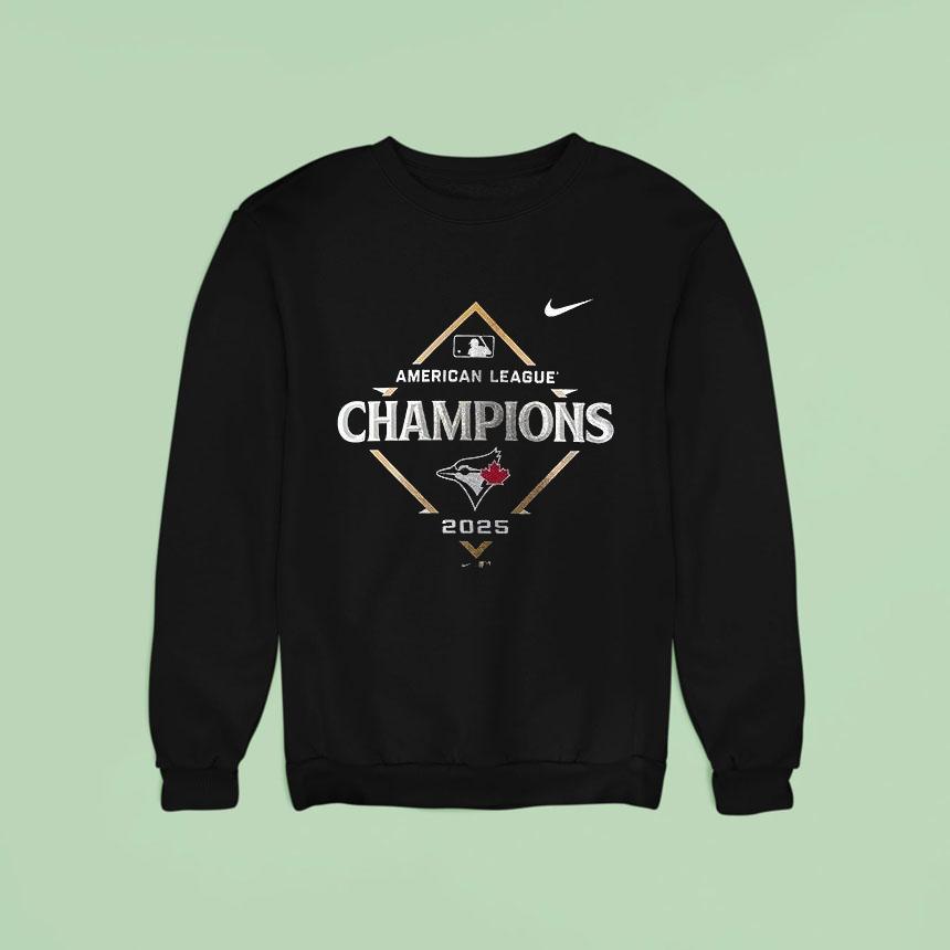 Toronto Blue Jays American League Champions Locker Room Golden Logo Sweatshirt Toronto Blue Jays American League Champions Locker Room Golden Logo Sweatshirt