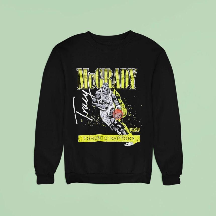 Tracy Mcgrady Toronto Raptors Neon Pop Sweatshirt Tracy Mcgrady Toronto Raptors Neon Pop Sweatshirt