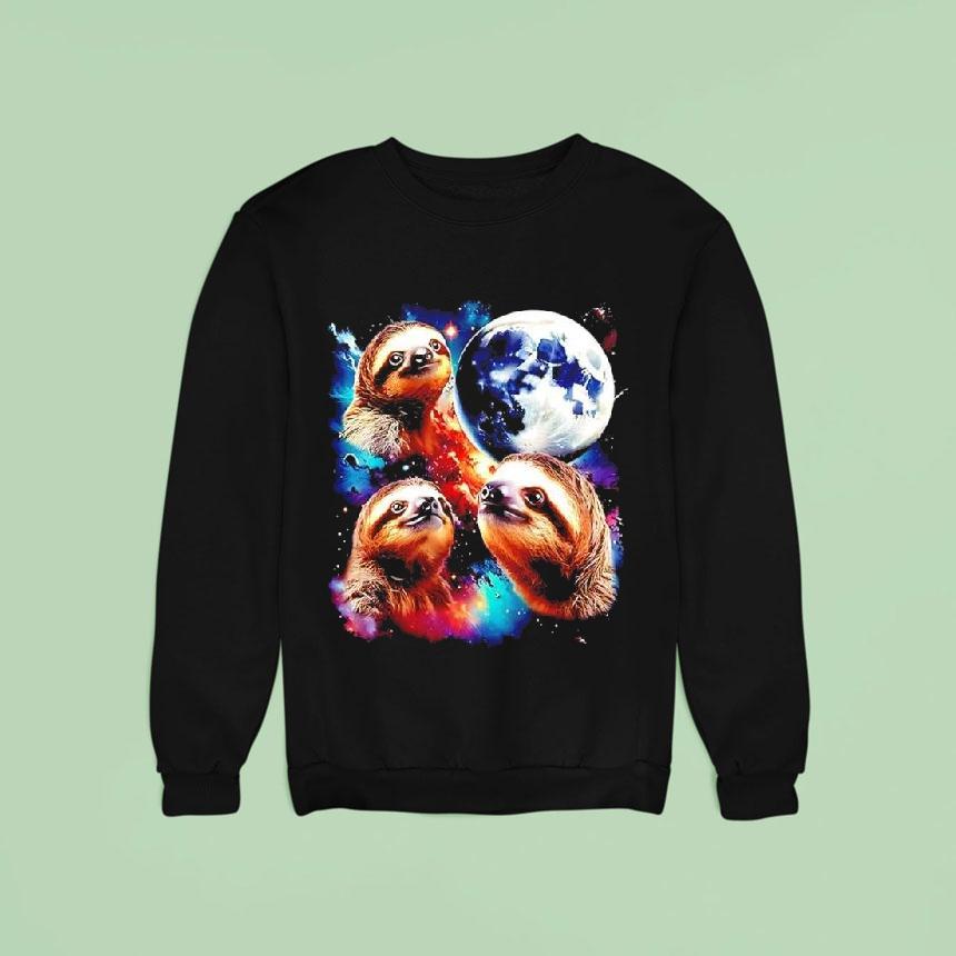 Triple Moon Sloths Graphic Sweatshirt Triple Moon Sloths Graphic Sweatshirt