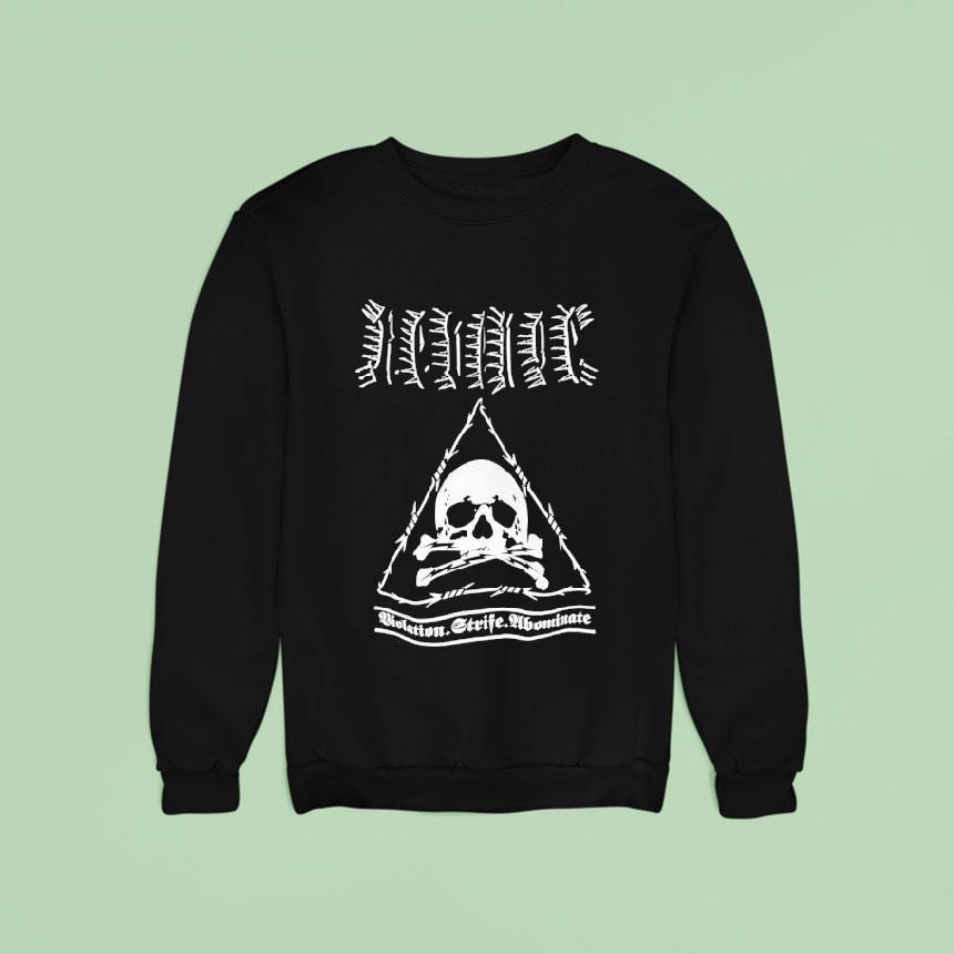 Violation Strife Abominate Canada Revenge Band Sweatshirt Violation Strife Abominate Canada Revenge Band Sweatshirt