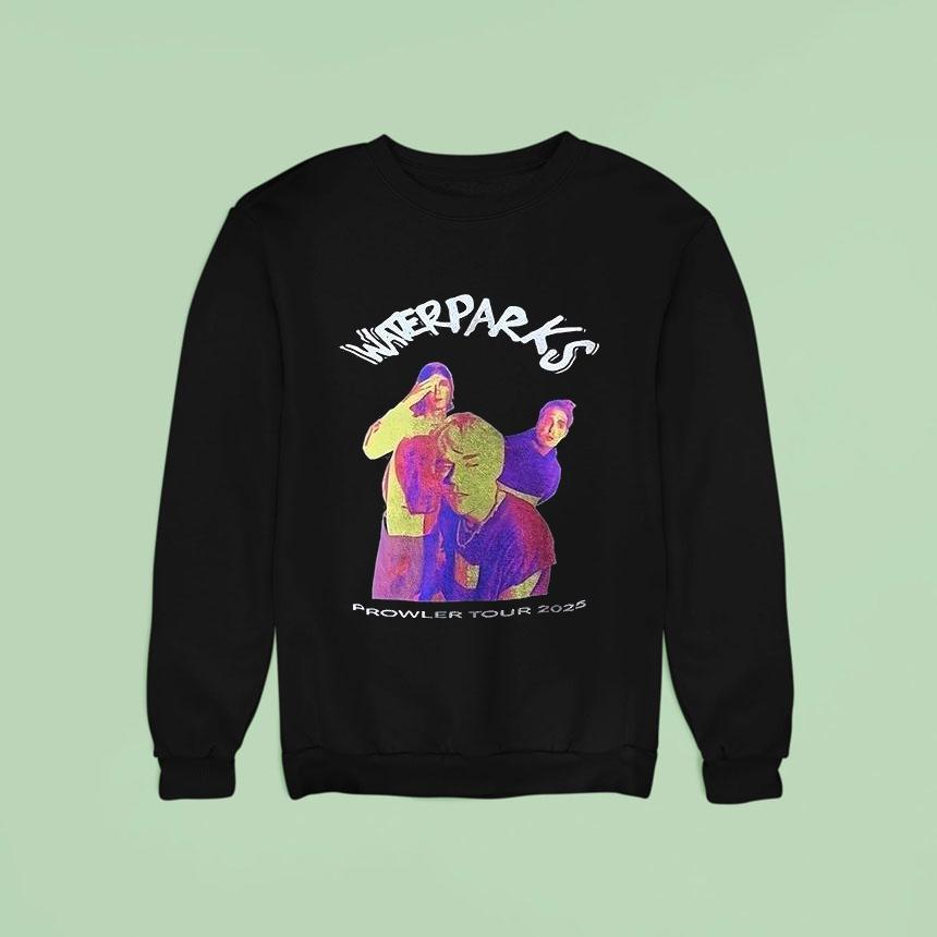 Waterparks Prowler Tour Dates Graphic Vintage Sweatshirt Waterparks Prowler Tour Dates Graphic Vintage Sweatshirt