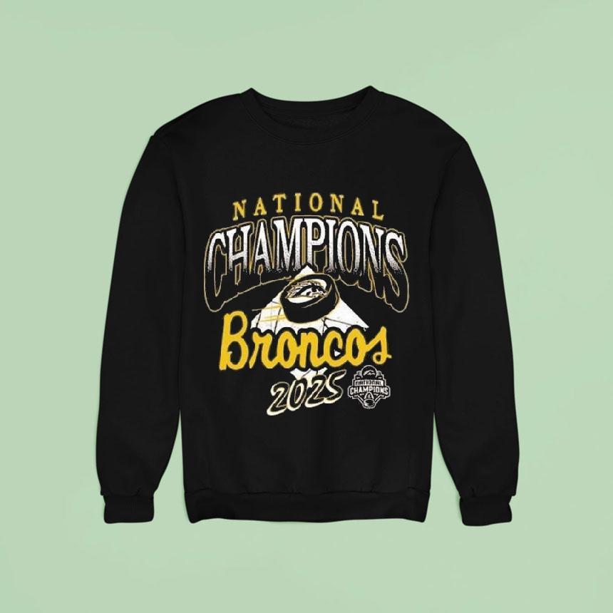 Western Michigan Broncos National Men S Hockey Champions Sweatshirt Western Michigan Broncos National Men S Hockey Champions Sweatshirt