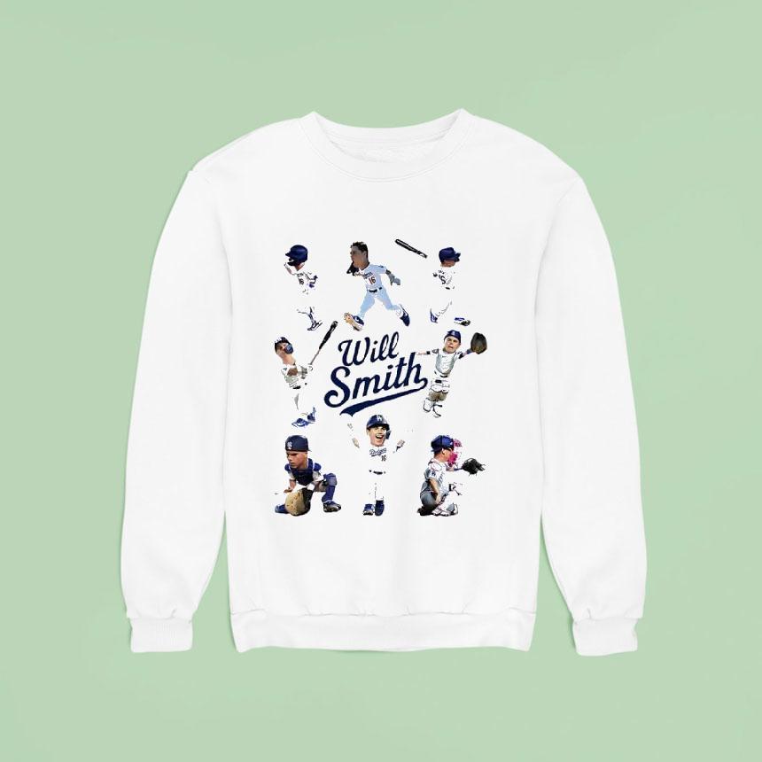 Will Smith Mini Los Angeles Dodgers Baseball Sweatshirt Will Smith Mini Los Angeles Dodgers Baseball Sweatshirt