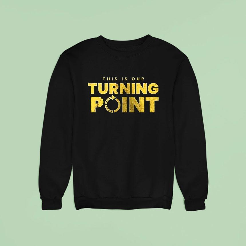 Wyoming Cowboys X University Of Wyoming X Charlie Kirk This Is Our Turning Point Logo Sweatshirt Wyoming Cowboys X University Of Wyoming X Charlie Kirk This Is Our Turning Point Logo Sweatshirt