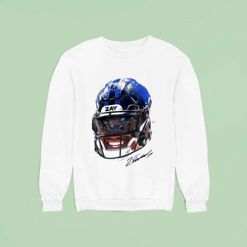 Zay Flowers Baltimore Ravens Football Portrai Sweatshirt Zay Flowers Baltimore Ravens Football Portrai Sweatshirt