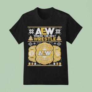 Aew Where The Best Wrestle Championshipmas Christmas Holiday T Shirt