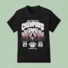 Alabama Crimson Tide Iron Bowl Champions Six In A Row Win T Shirt