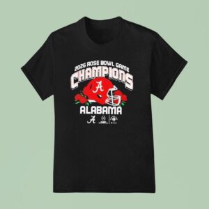 Alabama Crimson Tide Cfp Rose Bowl Champions Helme T Shirt
