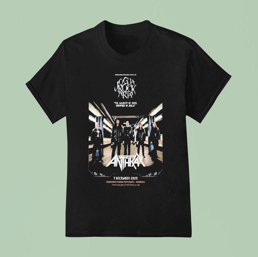 Anthrax Dec Stadion Kridosono Yogyakarta Indonesia T Shirt