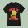 Bart Simpson Bloodshot Smoke Up Bitches T Shirt