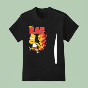 Bart X Miami Heat Basketball Fire T Shirt