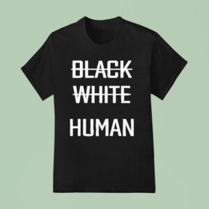 Black White Human T Shirt