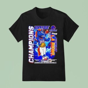 Boise State Broncos And Washington Huskies Bucked Up La Bowl Champions T Shirt
