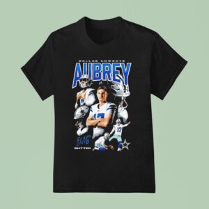 Brandon Aubrey Butter Dallas Cowboys Collage T Shirt