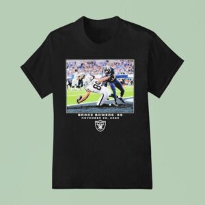 Brock Bowers November Las Vegas Raiders Nfl Flash Features Week T Shirt