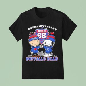 Buffalo Bills Th Anniversary Peanuts Characters T Shirt