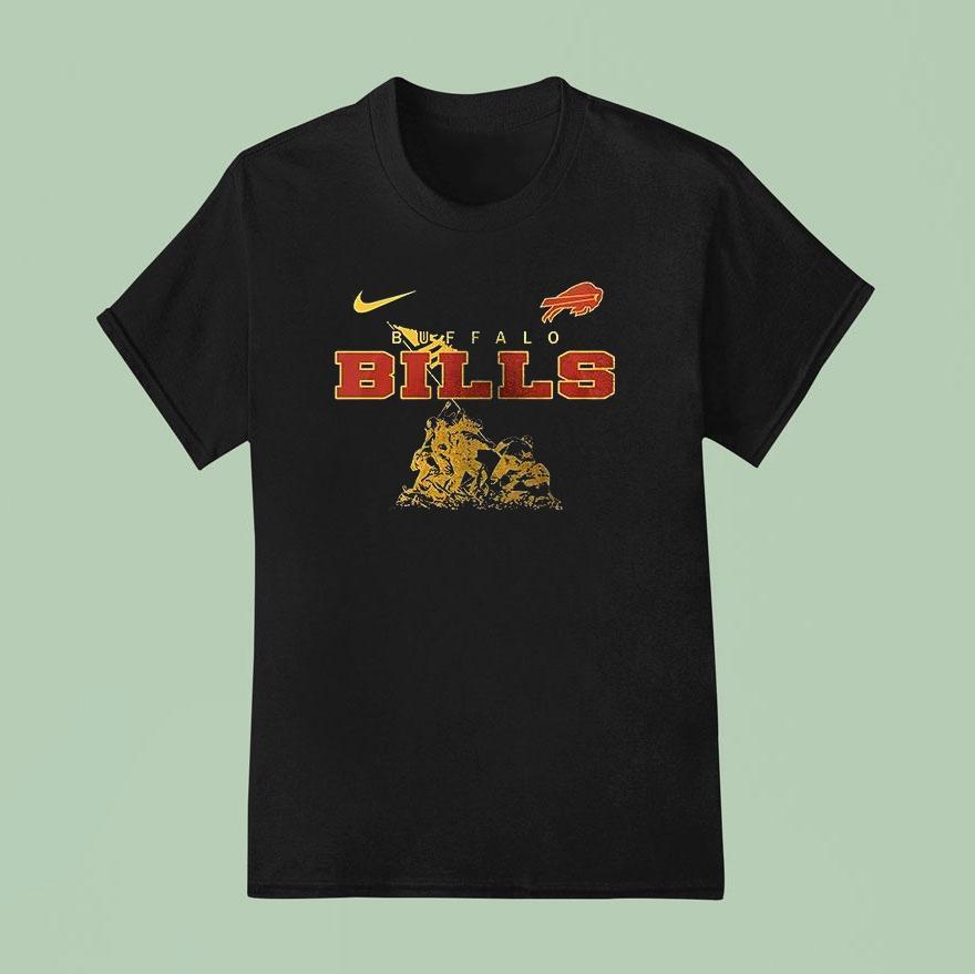 Buffalo Bills Being A Marine Is A Choice Being A Marine Veteran Is An Honor T Shirt
